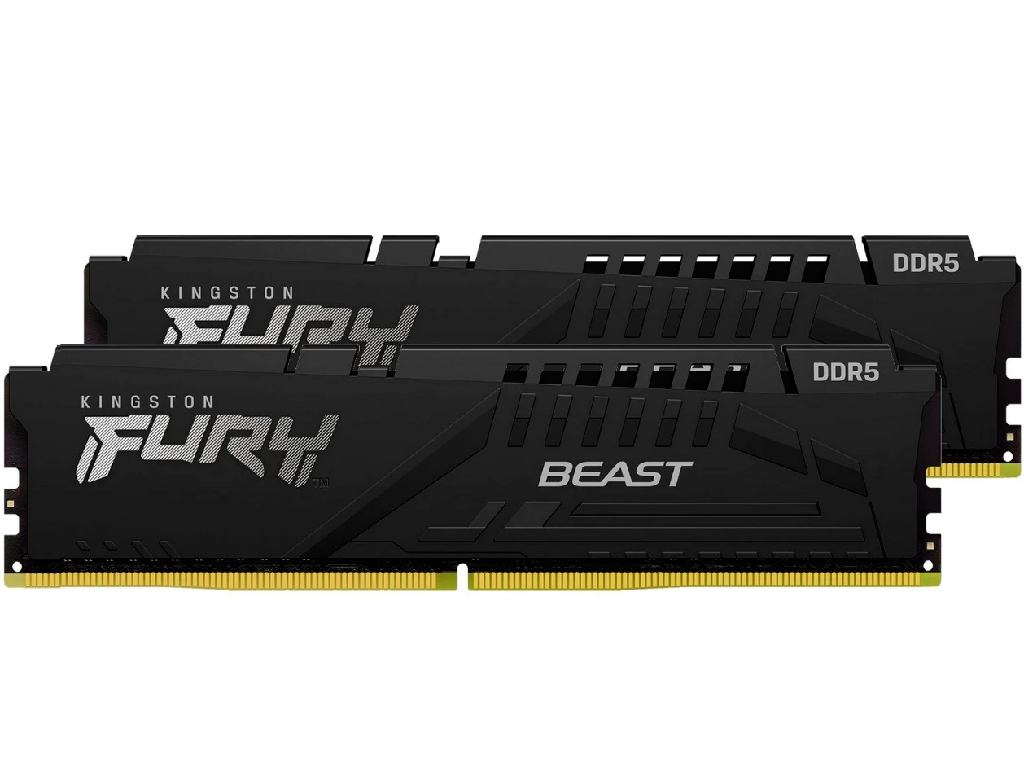 32GB DDR5-6800MHz Kingston FURY Beast (Kit of 2x16GB) (KF568C34BBEK2-32), CL34-45-45, 1.4V, AMD EXPO 1.0/Intel XMP 3.0, Black Capacitatea Memoriei (Total) 32GB Tip Memorie DDR5 SDRAM Frecven%3Fa memorie 6800 MHz Viteza de memorie nominala PC5-48000 Laten%3Fa CAS CL34 Tensiune RAM 1.4V