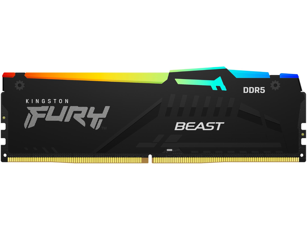 32GB DDR5-6000MHz Kingston FURY Beast RGB (KF560C36BBEA-32), CL30-36-36, 1.4V, AMD EXPO 1.0/Intel XMP 3.0, Black Capacitatea Memoriei (Total) 32GB Tip Memorie DDR5 SDRAM Frecventa memorie 5600 MHz Viteza de memorie nominala PC5-44800 Latenta CAS CL36 Tensiune RAM 1.25V
