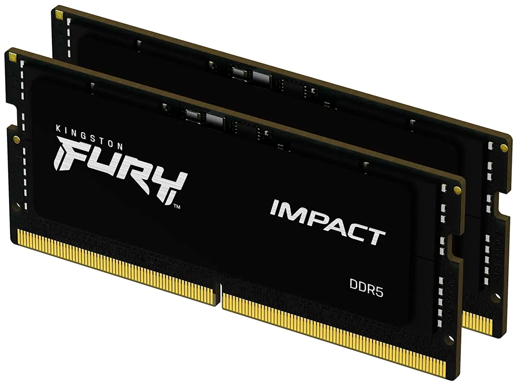 32GB (Kit of 2*16GB) DDR5-6000 SODIMM Kingston FURY® Impact DDR5, PC48000, CL38, 1Rx8, 1.35V, Intel XMP 3.0 (Extreme Memory Profiles) - миниатюра 3