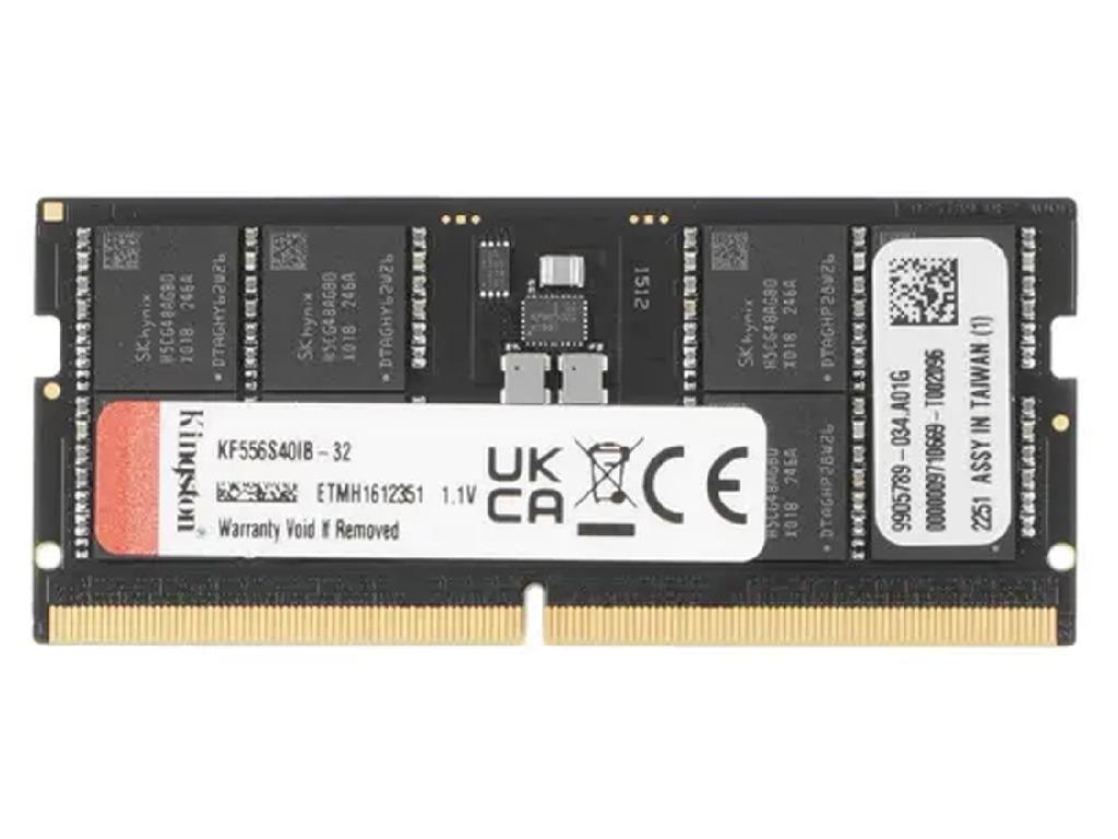 32GB DDR5-5600MHz SODIMM Kingston FURY Impact (KF556S40IB-32), CL40, 1.1V, Intel XMP 3.0, Black Capacitatea Memoriei (Total) 32 GB Tip Memorie DDR5 SDRAM Frecven%3Fa memorie 5600 MHz Viteza de memorie nominala PC5-44800 Laten%3Fa CAS CL40 Tensiune RAM 1.1V - миниатюра 2