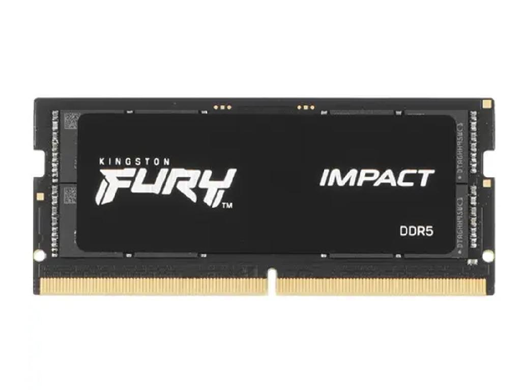 32GB DDR5-5600MHz SODIMM Kingston FURY Impact (KF556S40IB-32), CL40, 1.1V, Intel XMP 3.0, Black Capacitatea Memoriei (Total) 32 GB Tip Memorie DDR5 SDRAM Frecven%3Fa memorie 5600 MHz Viteza de memorie nominala PC5-44800 Laten%3Fa CAS CL40 Tensiune RAM 1.1V