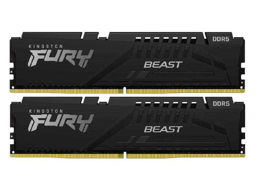32GB DDR5-5600MHz Kingston FURY Beast (Kit of 2x16GB) (KF556C36BBEK2-32), CL36-38-38, 1.25V, AMD EXPO 1.0/Intel XMP 3.0, Black Capacitatea Memoriei (Total) 32 GB Tip Memorie DDR5 SDRAM Frecven%3Fa memorie 5600 MHz Viteza de memorie nominala PC5-44800 Laten%3Fa CAS CL36 Tensiune RAM 1.25V