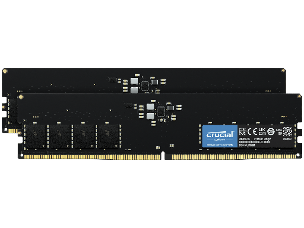 32GB DDR5 Dual-Channel Kit Crucial CT2K16G56C46U5 32GB (2x16GB) DDR5 PC5-44800 5600MHz CL46, Retail (memorie/память)