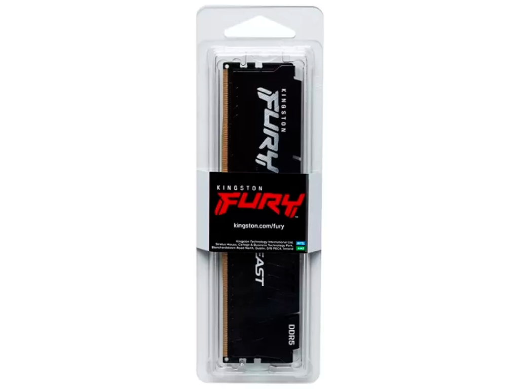 32GB DDR5-6000 Kingston FURY® Beast DDR5 EXPO, PC48000, CL30, 2Rx8, 1.4V, Auto-overclocking, Asymmetric BLACK low-profile heat spreader, AMD® EXPO v1.1 and Intel® ExtremeMemory Profiles (Intel® XMP) 3.0 - миниатюра 3