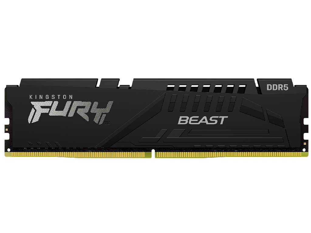 32GB DDR5-5600 Kingston FURY® Beast DDR5 EXPO, PC44800, CL36, 1.25V, 2Rx8, Auto-overclocking, Asymmetric BLACK low-profile heat spreader, AMD® EXPO v1.0 and Intel® Extreme Memory Profiles (Intel® XMP) 3.0 - миниатюра 2