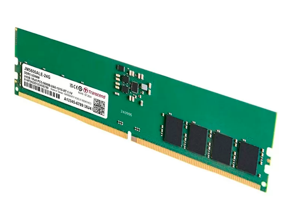 24GB DDR5-5600MHz Transcend JetRam (JM5600ALE-24G), (3Gx8)x8, 1Rx8, CL46, 1.1V Capacitatea Memoriei (Total) 24GB Tip Memorie DDR5 SDRAM Frecven%3Fa memorie 5600 MHz Laten%3Fa CAS CL46 Tensiune RAM 1.1V - миниатюра 3