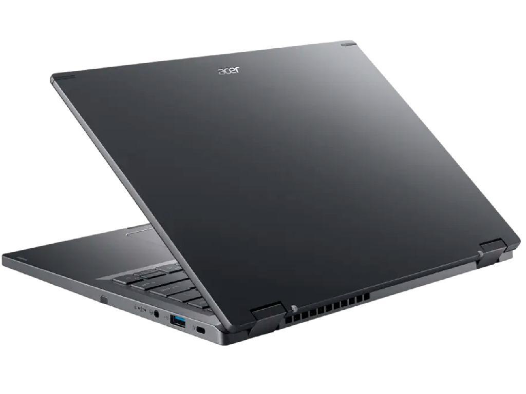 NB Acer 14.0" Aspire Spin 14 ASP14-51MTN Gray (Core 5 120U 16Gb 512Gb Win 11) 14.0" WUXGA (1920x1200) Touch Glare, Intel Core 5 120U (10x Core, 2x 5.0GHz, 8x 3.8GHz, 12Mb), 16Gb (Onboard) LPDDR5, 512Gb PCIE, Intel Graphics, HDMI, 802.11ax, Bluetooth, 1x USB4, 2x USB-A, FHD Webcam, Fingerprint, Windows 11 Home, 3-cell 48Wh Battery, Illuminated Keyboard, 1.5kg, Steel Gray, Pen NX.KRUEU.002 - миниатюра 4