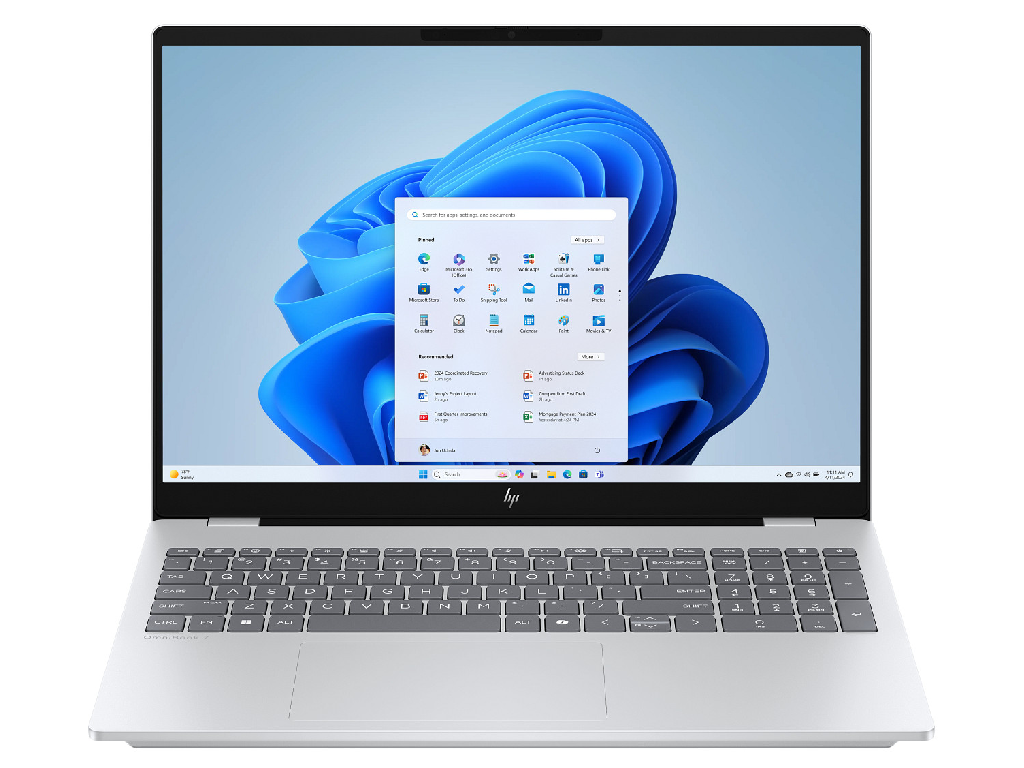 NB HP 16.0" OmniBook 7 16-az0001ci Silver (Core 7 240H 32Gb 1Tb Win 11) 16.0" IPS FHD (1920x1200) Non-glare, Intel Core 7 240H (10x Core, 6x 5.2GHz, 4x 4.0GHz, 24Mb), 32Gb (2x 16Gb) DDR5-5600, 1Tb PCIE, Intel Graphics, HDMI, 802.11ax, 1x TB4, 1x USB-C DP, 2x USB-A, FHD Webcam, Windows 11 Home SL RU, 70Wh Battery, Illuminated Keyboard, 1.91kg, Glacier Silver