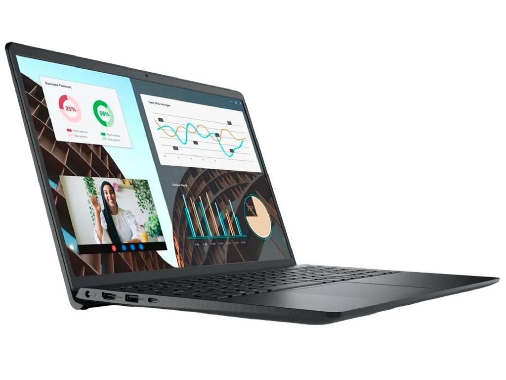 Dell Vostro 3530 Carbon Black, 15.6" FHD (1920x108, 1920X1080 120HZ 250 Nits Wva Antiglare Intel Core I51334U 10C/12T 34 Ghz 50GHz 16 Gb DDR42666MHZ RAM 512GB SSD Intel Iris Xe Graphics WIFI5BT) - миниатюра 2