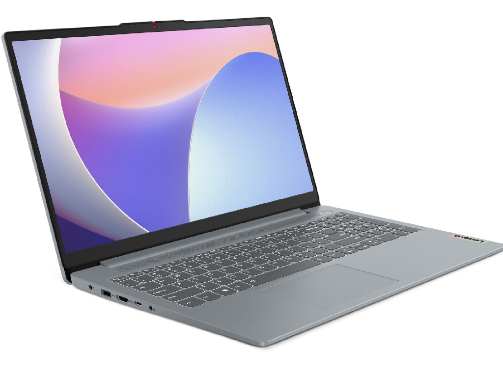 NB Lenovo 16.0" IdeaPad Slim 3 16IAH8 Grey (Core i5-12450H 16Gb 512Gb) 16" IPS FHD (1920x1080) Non-glare, Intel Core i5-12450H (8x Core, 4x 4.4GHz, 4x 3.3GHz, 12Mb), 16Gb (Onboard) LPDDR5-4800, 512Gb PCIE, Intel UHD Graphics, HDMI, 802.11ax, Bluetooth, 1x USB-C DP, 2x USB-C, Card Reader, FHD Webcam, No OS, 47Wh Battery, Illuminated Keyboard, 1.62kg, Arctic Grey - миниатюра 3