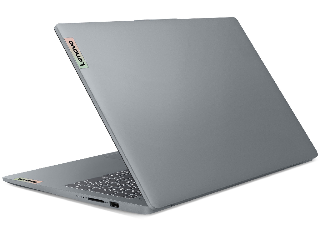 NB Lenovo 16.0" IdeaPad Slim 3 16IAH8 Grey (Core i5-12450H 16Gb 512Gb) 16" IPS FHD (1920x1080) Non-glare, Intel Core i5-12450H (8x Core, 4x 4.4GHz, 4x 3.3GHz, 12Mb), 16Gb (Onboard) LPDDR5-4800, 512Gb PCIE, Intel UHD Graphics, HDMI, 802.11ax, Bluetooth, 1x USB-C DP, 2x USB-C, Card Reader, FHD Webcam, No OS, 47Wh Battery, Illuminated Keyboard, 1.62kg, Arctic Grey - миниатюра 6