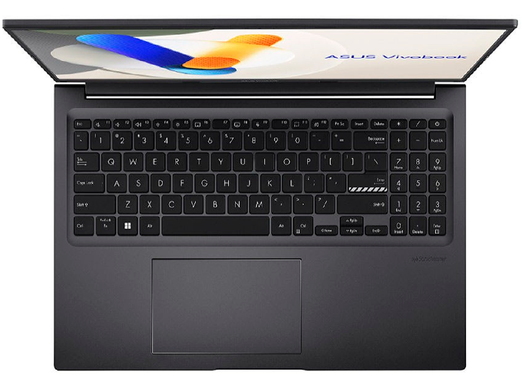 NB ASUS 16.0" Vivobook 16 X1605VAP Black (Core 7 1, 150U 16GB 512GB 160 Fhd 1920X1200 Nonglare Intel Core 7 150U 10X Core 2X 54GHz 8X 40GHz 12MB 16GB 8GB Onboard 8GB DDR43200 512GB) - миниатюра 3