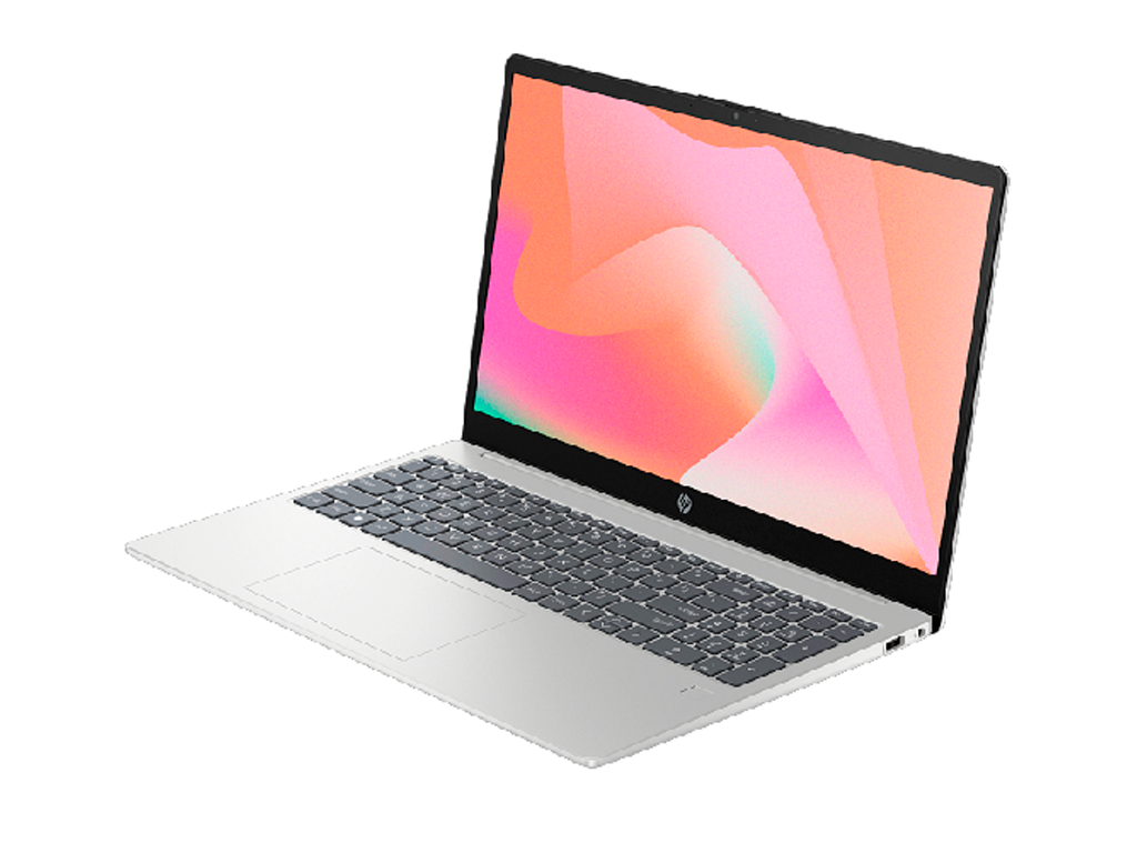 NB HP 15.6" Laptop AI 15-fd2006ci Silver (Core Ultra 5 225U 16Gb 1Tb) 15.6" IPS FHD (1920x1080) Non-glare, Intel Core Ultra 5 225U (12x Core, 2x 4.8GHz, 8x 3.8GHz, 2x 2.4GHz, 12Mb), 16Gb (2x 8Gb) DDR5-5600, 1Tb PCIE, Intel Graphics, HDMI, 802.11ax, 1x USB-C DP, 2x USB-A, FHD Webcam, FreeDOS, 41Wh Battery, Illuminated Keyboard, 1.65kg, Natural Silver - миниатюра 2