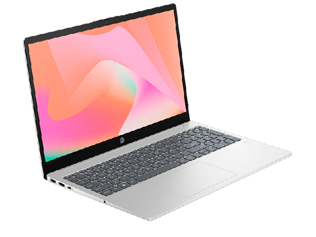 NB HP 15.6" Laptop AI 15-fd2006ci Silver (Core Ultra 5 225U 16Gb 1Tb) 15.6" IPS FHD (1920x1080) Non-glare, Intel Core Ultra 5 225U (12x Core, 2x 4.8GHz, 8x 3.8GHz, 2x 2.4GHz, 12Mb), 16Gb (2x 8Gb) DDR5-5600, 1Tb PCIE, Intel Graphics, HDMI, 802.11ax, 1x USB-C DP, 2x USB-A, FHD Webcam, FreeDOS, 41Wh Battery, Illuminated Keyboard, 1.65kg, Natural Silver - миниатюра 3