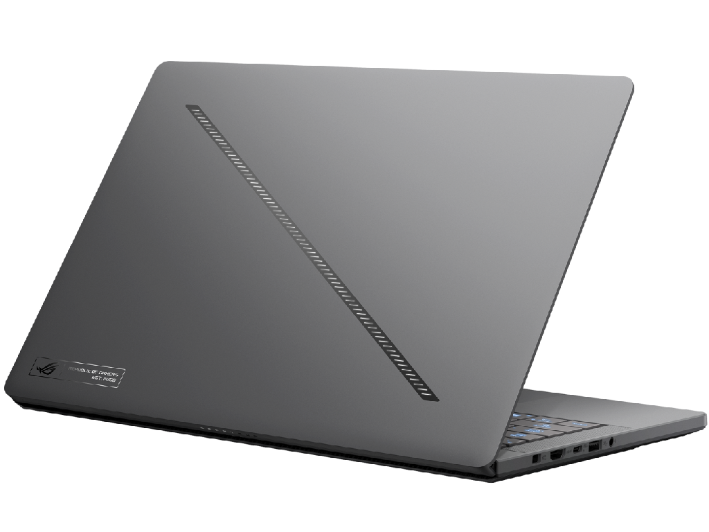 NB ASUS 14.0" ROG Zephyrus G14 GA403WR Gray (Ryzen AI 9 HX 370 32Gb 1Tb) 14.0" OLED 3K (2880x1800) 120Hz Glare, AMD Ryzen AI 9 HX 370 (12x Core, 2.0GHz - 5.1GHz, 36Mb), AMD Ryzen AI, 32Gb (2x 16Gb onboard) LPDDR5X, 1Tb PCIE, GeForce RTX 5070 Ti 12Gb, HDMI, 802.11be, 1x USB4, 1x USB-C DP, 2x USB-A, Card Reader, IR FHD Webcam, No OS, 73Wh Battery, RGB Illuminated Keyboard, 1.57kg, Eclipse Gray - миниатюра 4