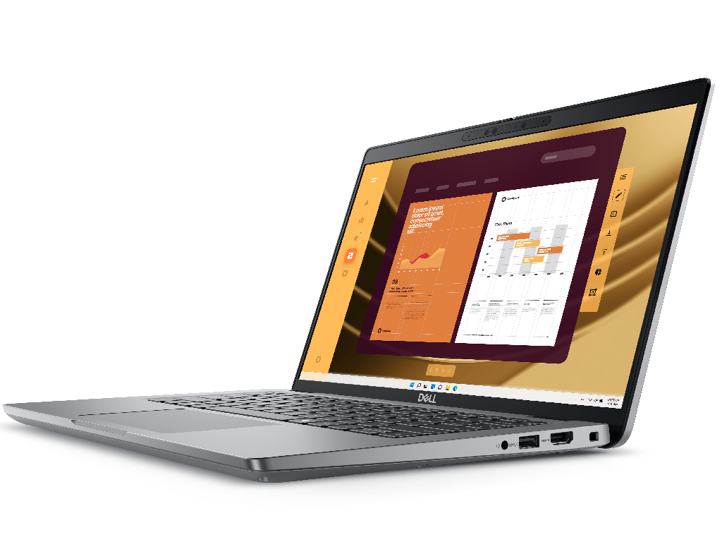 DELL Latitude 5450 Gray, 14.0'' FHD IPS AG 25 250 Nits Intel Core Ultra 7 155U 16GB 2X8GB DDR5 M2 512GB Pcie GEN4 Nvme Intel Iris Xe Graphics Intel WIFI6E 2X2 AX211BT52 RJ45 Backlit Kb Ru - миниатюра 3