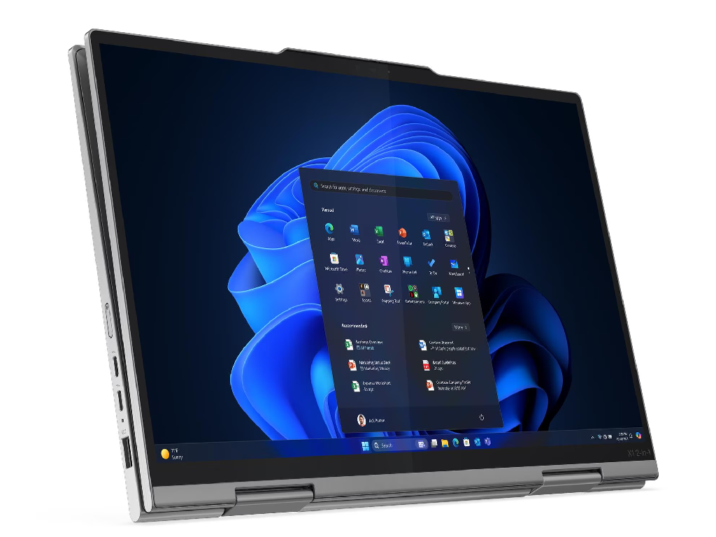 NB Lenovo 14.0" ThinkPad X1 2-in-1 Gen 10 (Core Ultra 7 258V 32Gb 512Gb Win 11) 14.0" WUXGA (1920x1200) Non-glare, Intel Core Ultra 7 258V(8x Core, 4x 4.8GHz, 4x 3.7GHz, 12Mb), 32Gb (Onboard) LPDDR5X-8533, 512Gb PCIE, Intel Graphics, HDMI, 802.11ax, Bluetooth, 2x USB-C TB4, 2x USB-A, WWAN, IR UHD Webcam, Fingerprint, Windows 11 Pro, 57Wh Battery, Illuminated Keyboard, 1.30kg, Grey - миниатюра 9