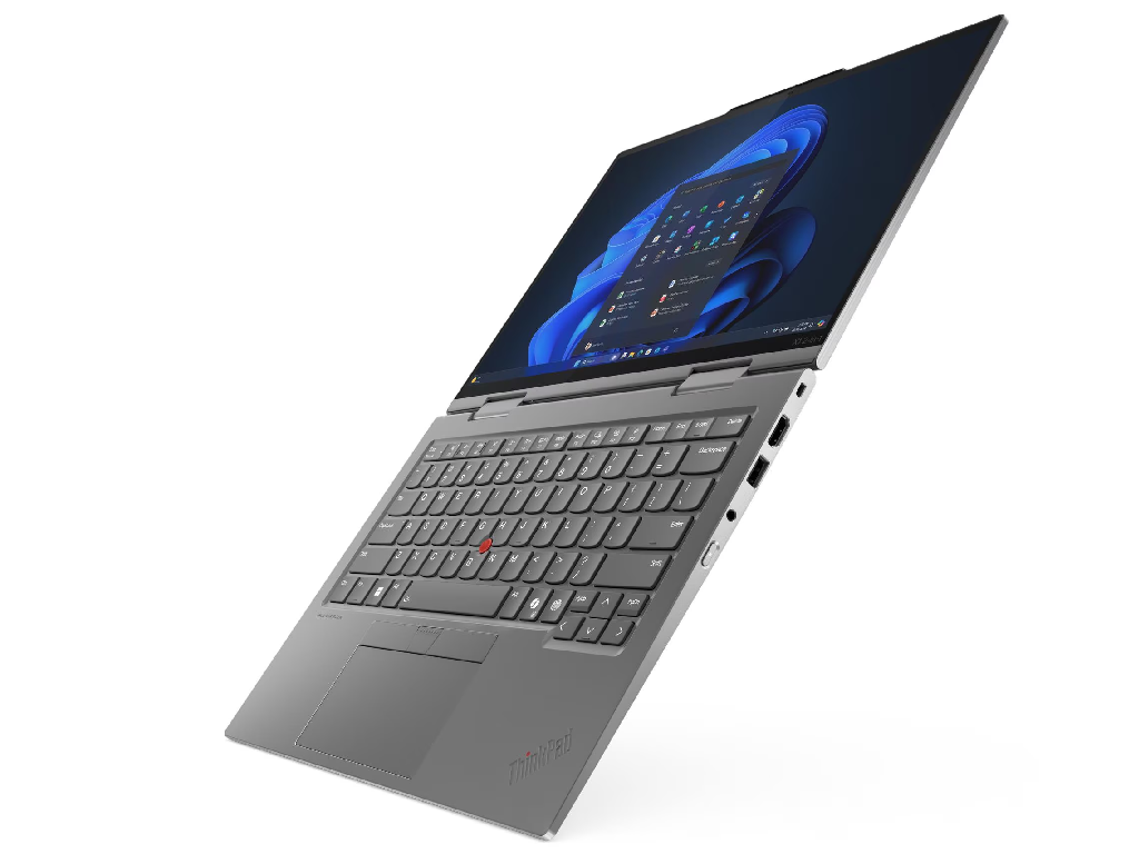 NB Lenovo 14.0" ThinkPad X1 2-in-1 Gen 10 (Core Ultra 7 258V 32Gb 512Gb Win 11) 14.0" WUXGA (1920x1200) Non-glare, Intel Core Ultra 7 258V(8x Core, 4x 4.8GHz, 4x 3.7GHz, 12Mb), 32Gb (Onboard) LPDDR5X-8533, 512Gb PCIE, Intel Graphics, HDMI, 802.11ax, Bluetooth, 2x USB-C TB4, 2x USB-A, WWAN, IR UHD Webcam, Fingerprint, Windows 11 Pro, 57Wh Battery, Illuminated Keyboard, 1.30kg, Grey - миниатюра 3