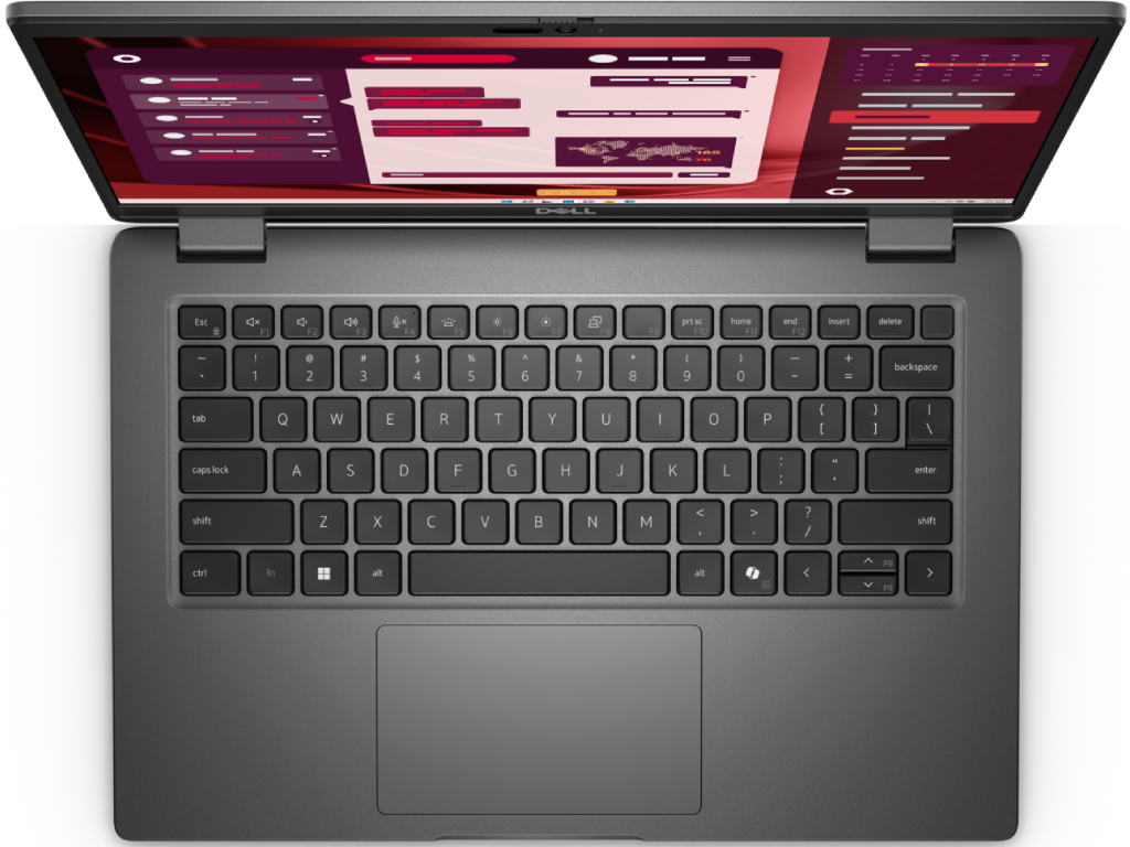 DELL Latitude 3450 Gray, 14'' FHD IPS AG 250 nits (Intel® Core i7-1355U, 16Gb (2x8GB) DDR5, M.2 512GB PCIe NVMe Gen 4, Intel Iris Xe Graphics, Intel Wi-Fi6E 2x2 AX211+BT5.2, RJ-45, USB4-C, HDMI, Backlit KB RU, 3cell 54Wh, FHD IR Cam, Ubuntu, 1.8kg) - миниатюра 4