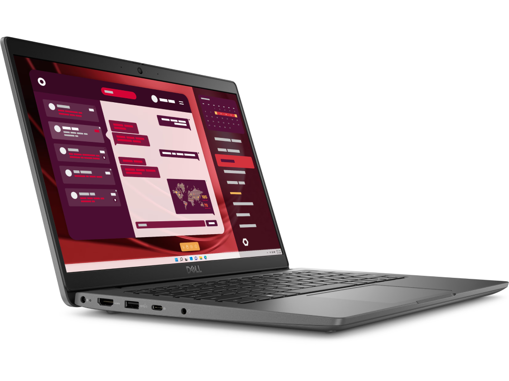 DELL Latitude 3450 Gray, 14'' FHD IPS AG 250 nits (Intel® Core i7-1355U, 16Gb (2x8GB) DDR5, M.2 512GB PCIe NVMe Gen 4, Intel Iris Xe Graphics, Intel Wi-Fi6E 2x2 AX211+BT5.2, RJ-45, USB4-C, HDMI, Backlit KB RU, 3cell 54Wh, FHD IR Cam, Ubuntu, 1.8kg) - миниатюра 2