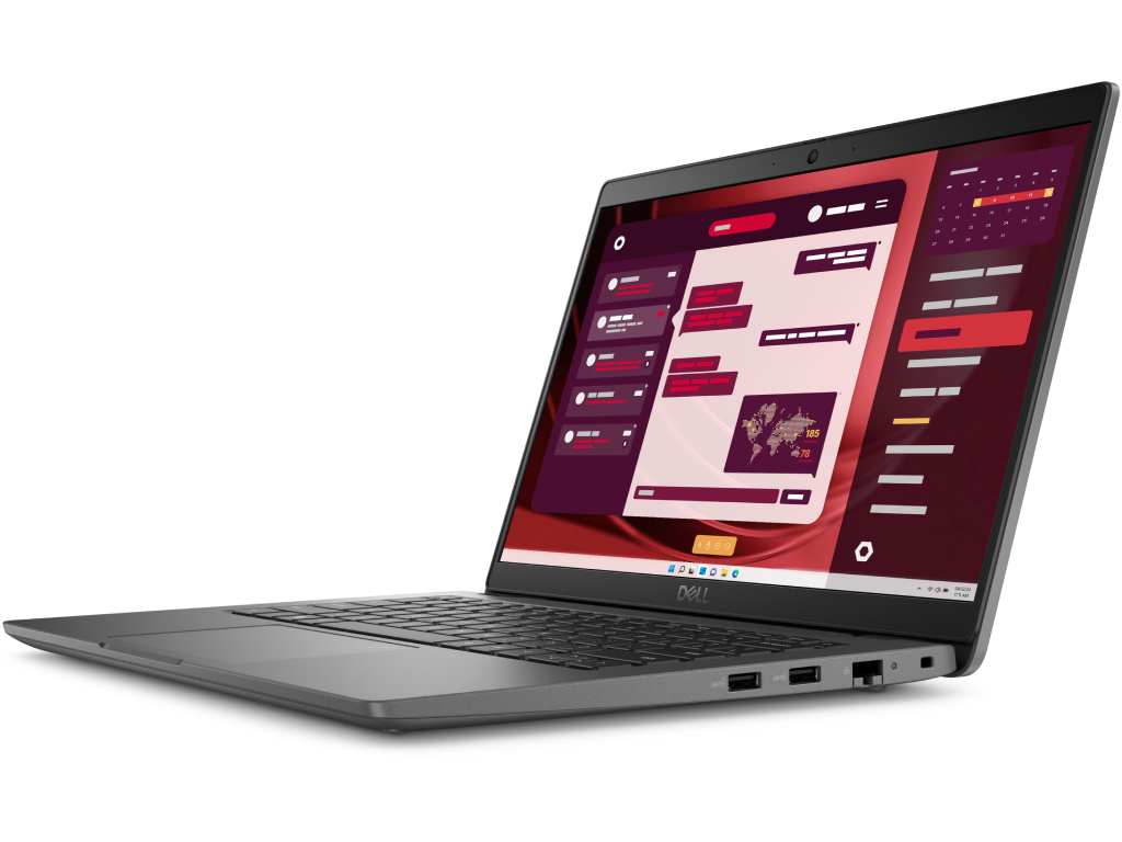 DELL Latitude 3450 Gray, 14'' FHD IPS AG 250 nits (Intel® Core i7-1355U, 16Gb (2x8GB) DDR5, M.2 512GB PCIe NVMe Gen 4, Intel Iris Xe Graphics, Intel Wi-Fi6E 2x2 AX211+BT5.2, RJ-45, USB4-C, HDMI, Backlit KB RU, 3cell 54Wh, FHD IR Cam, Ubuntu, 1.8kg) - миниатюра 3