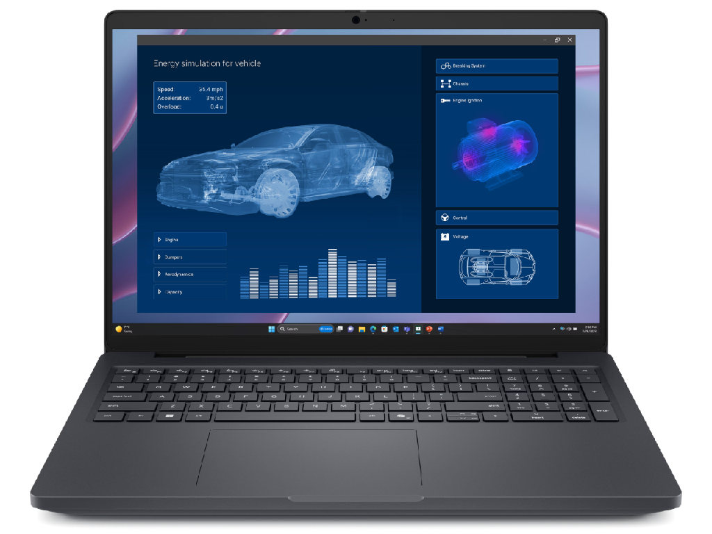 NB Dell 16.0" Dell Pro Max 16 MC16255 Black (Ryzen AI 9 HX PRO 370 32Gb 1Tb Win 11) 16.0" IPS QHD+ (2560x1600) Non-glare, AMD Ryzen AI 9 HX PRO 370 (12x Core, 2.0GHz - 5.1GHz, 24Mb), 32Gb (Onboard) LPDDR5X-8000, 1Tb PCIE, RTX PRO 1000 8Gb, HDMI, Gbit Ethernet, 802.11be, 2x TB4, 2x USB-A, IR FHD Webcam, Card Reader, Fingerprint, Windows 11 Pro, 96Wh Battery, Illuminated Keyboard, 2.08kg, Magnetite