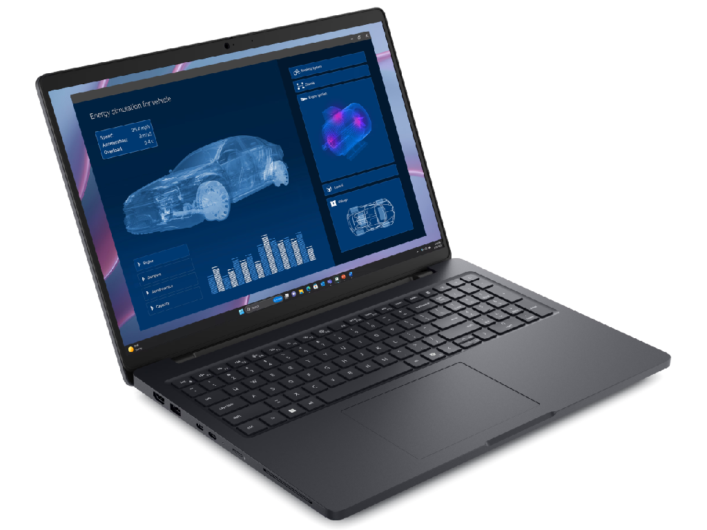 NB Dell 16.0" Dell Pro Max 16 MC16255 Black (Ryzen AI 9 HX PRO 370 32Gb 1Tb Win 11) 16.0" IPS QHD+ (2560x1600) Non-glare, AMD Ryzen AI 9 HX PRO 370 (12x Core, 2.0GHz - 5.1GHz, 24Mb), 32Gb (Onboard) LPDDR5X-8000, 1Tb PCIE, RTX PRO 1000 8Gb, HDMI, Gbit Ethernet, 802.11be, 2x TB4, 2x USB-A, IR FHD Webcam, Card Reader, Fingerprint, Windows 11 Pro, 96Wh Battery, Illuminated Keyboard, 2.08kg, Magnetite - миниатюра 2