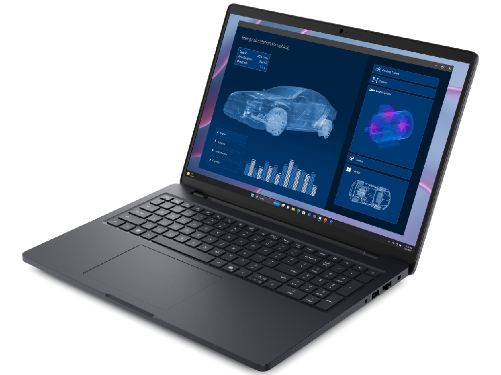 NB Dell 16.0" Dell Pro Max 16 MC16255 Black (Ryzen AI 9 HX PRO 370 32Gb 1Tb Win 11) 16.0" IPS QHD+ (2560x1600) Non-glare, AMD Ryzen AI 9 HX PRO 370 (12x Core, 2.0GHz - 5.1GHz, 24Mb), 32Gb (Onboard) LPDDR5X-8000, 1Tb PCIE, RTX PRO 1000 8Gb, HDMI, Gbit Ethernet, 802.11be, 2x TB4, 2x USB-A, IR FHD Webcam, Card Reader, Fingerprint, Windows 11 Pro, 96Wh Battery, Illuminated Keyboard, 2.08kg, Magnetite - миниатюра 3