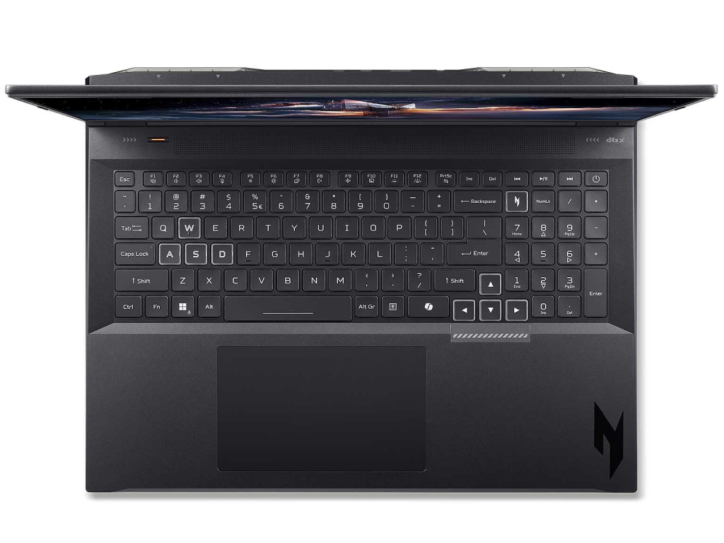 NB Acer 18.0" Nitro 18 AI AN18-61 Black (Ryzen AI 9 365 32Gb 2Tb 5070 8Gb) 18.0" WQXGA (2560x1600) 165Hz Non-glare, AMD Ryzen AI 9 365 (10x Core, 2.0GHz - 5.0GHz, 24Mb), 32Gb (2x 16Gb) DDR5, 2x 1Tb PCIE, GeForce RTX 5070 8Gb, HDMI, Gbit Ethernet, 802.11ax, 1x USB4, 3x USB-A, Card Reader, FHD Webcam, Linux, 90Wh Battery, Illuminated RGB Keyboard, 3.02kg, Obsidian Black - миниатюра 4