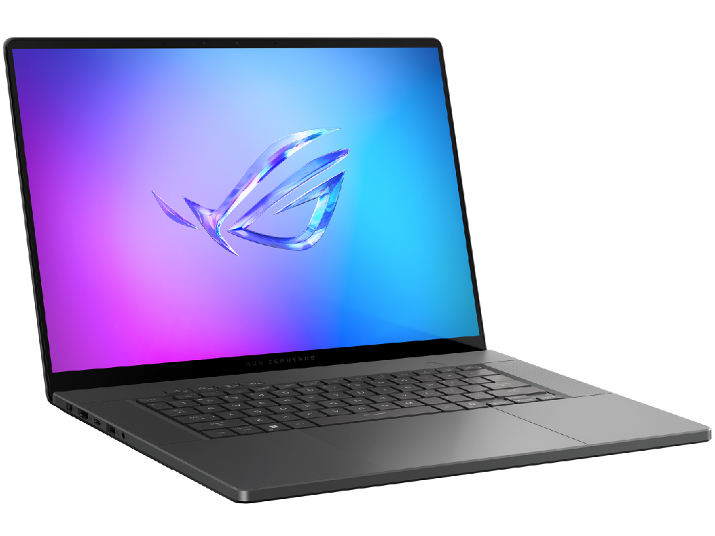 NB ASUS 16.0" ROG Zephyrus G16 GU605CR Gray (Core Ultra 9 285H 32Gb 1Tb) 16.0" OLED 2.5K (2560x1600) 240Hz Glare, Intel Core Ultra 9 285H (16x Core, 6x 5.4GHz, 8x 4.5GHz, 2x 2.5GHz, 24Mb), 32Gb (Onboard) LPDDR5X, 1Tb PCIE, GeForce RTX 5070 Ti 12Gb, HDMI, 802.11be, 1x TB4, 2x USB-C, 2x USB-A, Card Reader, IR FHD Webcam, No OS, 90Wh Battery, Illuminated RGB Keyboard, 1.95kg, Eclipse Gray, Sleeve - миниатюра 2