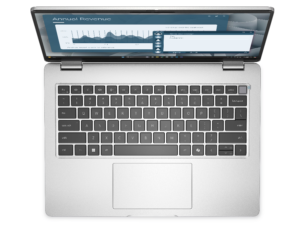 DELL Pro 14 - 14.0'' FHD+ IPS AG 300nits (AMD Ryzen AI 7 350 (50 Tops NPU), 1x16GB DDR5 5600 MT/s, 512GB SSD, AMD Radeon 860M graphics, WiFi6E 2x2+BT5.3, 2xTB4, LAN, 2xUSB-A 3.2 G1, FPR, Backlit KB EN/RU, 3cell 55Wh, FHD HDR IR Cam, Win11Pro, Copilot+ PC, Platinum silver, 1.36kg). - миниатюра 4