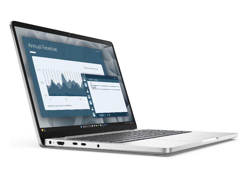 DELL Pro 14 - 14.0'' FHD+ IPS AG 300nits (AMD Ryzen AI 7 350 (50 Tops NPU), 1x16GB DDR5 5600 MT/s, 512GB SSD, AMD Radeon 860M graphics, WiFi6E 2x2+BT5.3, 2xTB4, LAN, 2xUSB-A 3.2 G1, FPR, Backlit KB EN/RU, 3cell 55Wh, FHD HDR IR Cam, Win11Pro, Copilot+ PC, Platinum silver, 1.36kg). - миниатюра 2