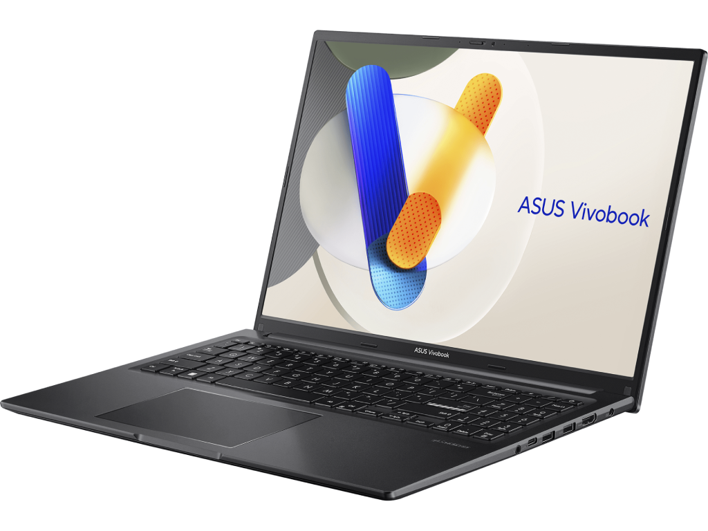NB ASUS 16.0" Vivobook 16 OLED X1605VA Black (Core i5-13420H 16Gb 512Gb) 16.0" OLED FHD+ (1920x1200) Glare, Intel Core i5-13420H (8x Core, 4x 4.6GHz, 4x 3.4GHz, 12Mb), 16Gb (8Gb Onboard + 8Gb) DDR4-3200, 512Gb PCIE, Intel UHD Graphics, HDMI, 802.11ax, 1x USB-C, 3x USB-A, HD Webcam, Fingerprint, No OS, 50Wh Battery, Illuminated Keyboard, 1.88kg, Indie Black - миниатюра 3