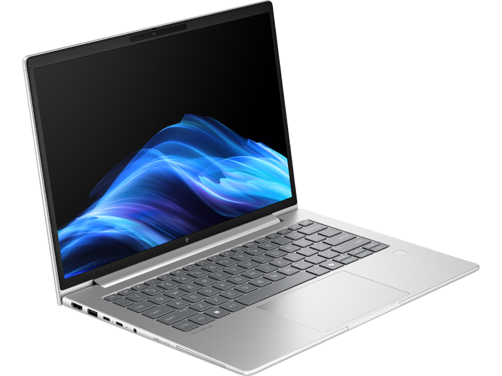 HP EliteBook 6 G1a - 14” WUXGA IPS 300nits (AMD Ryzen 7 250, 1x16GB (2 slots) DDR5 5600 RAM, 512Gb PCIe Gen4 NVMe, AMD Radeon 780M, WiFi 6E+BT5.3, HDMI, 2xTB4, 2xUSB-A, RJ-45, FPR, BT 3cell 56WHr Polymer, 5MP IR Cam, Backlit KB, Win11Pro, 3Year Warranty, Pike Silver, 1.4kg) - миниатюра 2