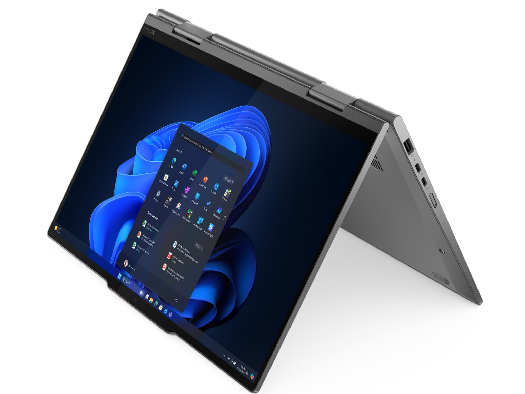 NB Lenovo 14.0" ThinkPad X1 2-in-1 Gen 10 (Core Ultra 7 258V 32Gb 512Gb Win 11) 14.0" OLED 2.8K (2880x1800) Touch Non-glare, Intel Core Ultra 7 258V (8x Core, 4x 4.8GHz, 4x 3.7GHz, 12Mb), 32Gb (Onboard) LPDDR5X-8533, 512Gb PCIE, Intel Arc Graphics, HDMI, 802.11be, 2x USB-C TB4, 2x USB-A, IR 8MP Webcam, Fingerprint, Windows 11 Pro, 57Wh Battery, Illuminated Keyboard, 1.3kg, Grey, Yoga Pen - миниатюра 8