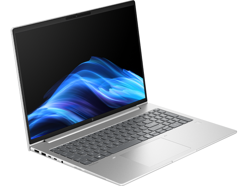 HP EliteBook 6 G1a - 16” WUXGA IPS 300nits (AMD Ryzen 7 250, 1x16GB (2 slots) DDR5 5600 RAM, 512Gb PCIe Gen4 NVMe, AMD Radeon 780M, WiFi 6E+BT5.3, HDMI, 2xTB4, 2xUSB-A, RJ-45, FPR, BT 3cell 56WHr Polymer, 5MP IR Cam, Backlit KB, Win11Pro, 3Year Warranty, Pike Silver, 1.75kg) - миниатюра 2