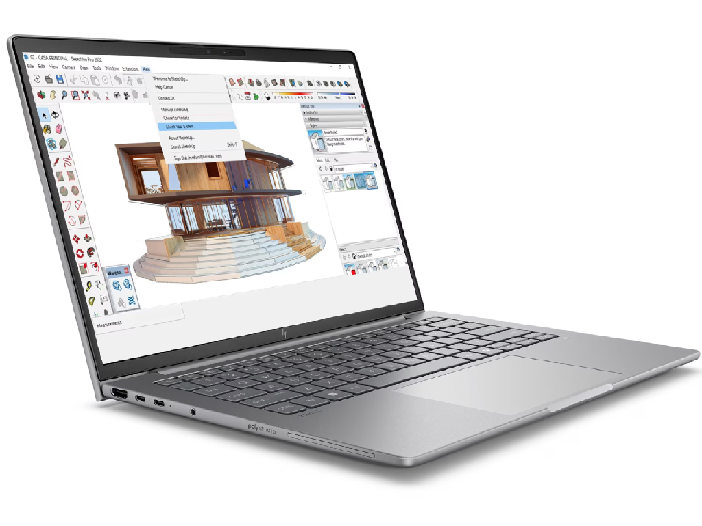 NB HP 14.0" ZBook 8 G1i 14 (Core Ultra 7 255H 32Gb 1Tb RTX 500 4Gb Win 11) 14.0" IPS 2.5K (2560x1600) Non-glare, Intel Core Ultra 7 255H (16x Core, 6x 5.1GHz, 8x 4.4GHz, 2x 2.5GHz, 24Mb), 32Gb (2x 16Gb) DDR5-6400, 1Tb PCIE, RTX 500 4Gb, HDMI, Gbit Ethernet, 802.11be, 2x TB4, 1x USB-C, 1x USB-A, IR 5MP Webcam, Fingerprint, Windows 11 Pro, 77Wh Battery, Illuminated Keyboard, 1.45kg - миниатюра 2
