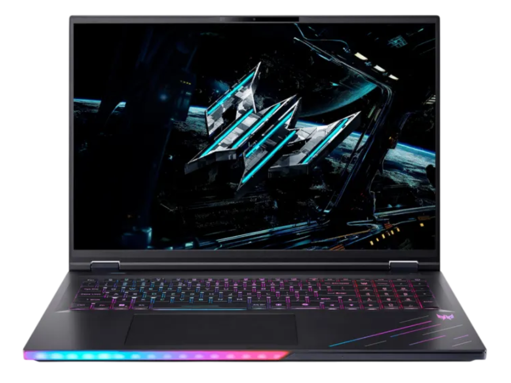 ACER Predator Helios 18 AI PH18-73 Abyssal Black 18” MiniLED IPS WQUXGA 120Hz (Core Ultra 9 275HX AI 24xCore 2.1-5.4GHz, 64GB DDR5 RAM (2 slots free), 2TB SSD, NVIDIA RTX 5090 24GB GDDR7, WiFi7-BE/BT 5.4, Killer Ethernet, TB5, 100Wh, FHD IR webcam, RGB, EN/RU/UA, Linux, 3.2kg) NH.QVXEU.003