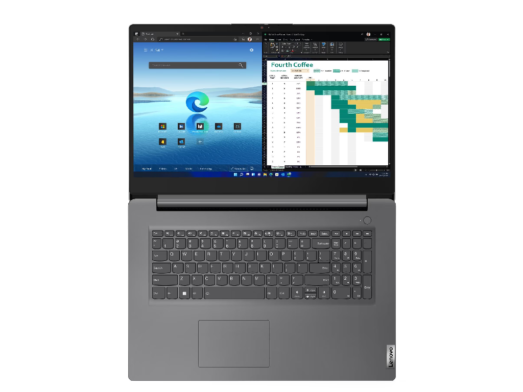 NB Lenovo 17.3" V17 G4 IRU Grey (Core i5-13420H 8Gb 512Gb) 17.3" IPS FHD (1920x1080) Non-glare, Intel Core i5-13420H (8x Core, 4x 4.6GHz, 4x 3.4GHz, 12Mb), 8Gb (Onboard) DDR4-3200, 512Gb PCIE, Intel UHD Graphics, HDMI, 802.11ax, 1x USB-C, 2x USB-A, Card Reader, HD Webcam, Fingerprint, No OS, 45Wh Battery, 2.02kg, Iron Grey - миниатюра 7