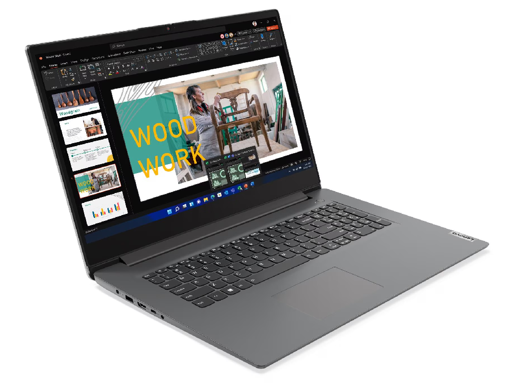 NB Lenovo 17.3" V17 G4 IRU Grey (Core i5-13420H 8Gb 512Gb) 17.3" IPS FHD (1920x1080) Non-glare, Intel Core i5-13420H (8x Core, 4x 4.6GHz, 4x 3.4GHz, 12Mb), 8Gb (Onboard) DDR4-3200, 512Gb PCIE, Intel UHD Graphics, HDMI, 802.11ax, 1x USB-C, 2x USB-A, Card Reader, HD Webcam, Fingerprint, No OS, 45Wh Battery, 2.02kg, Iron Grey - миниатюра 2