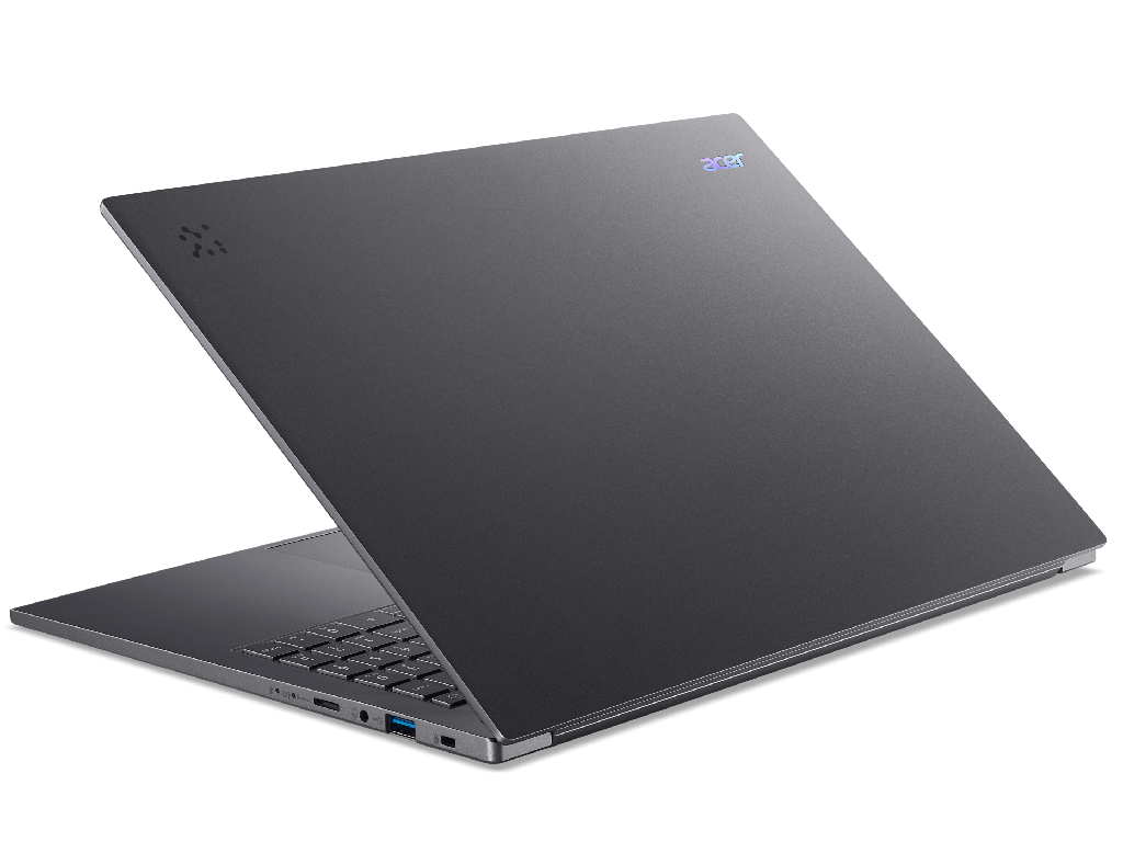 NB Acer 16.0" Aspire 16 AI OLED A16-52M Gray (Core Ultra 7 256V 16Gb 1Tb) 16.0" OLED WUXGA (1920x1200) Non-glare, Intel Core Ultra 7 256V (8x Core, 4x 4.8GHz, 4x 3.7GHz, 12Mb), 16Gb (Onboard) LPDDR5X, 1Tb PCIE, Intel Arc Graphics, HDMI, 802.11be, 1x TB4, 2x USB4, 2x USB-A, Card Reader, FHD Webcam, Linux, 65Wh Battery, Illuminated Keyboard, 1.49kg, Steel Gray - миниатюра 7