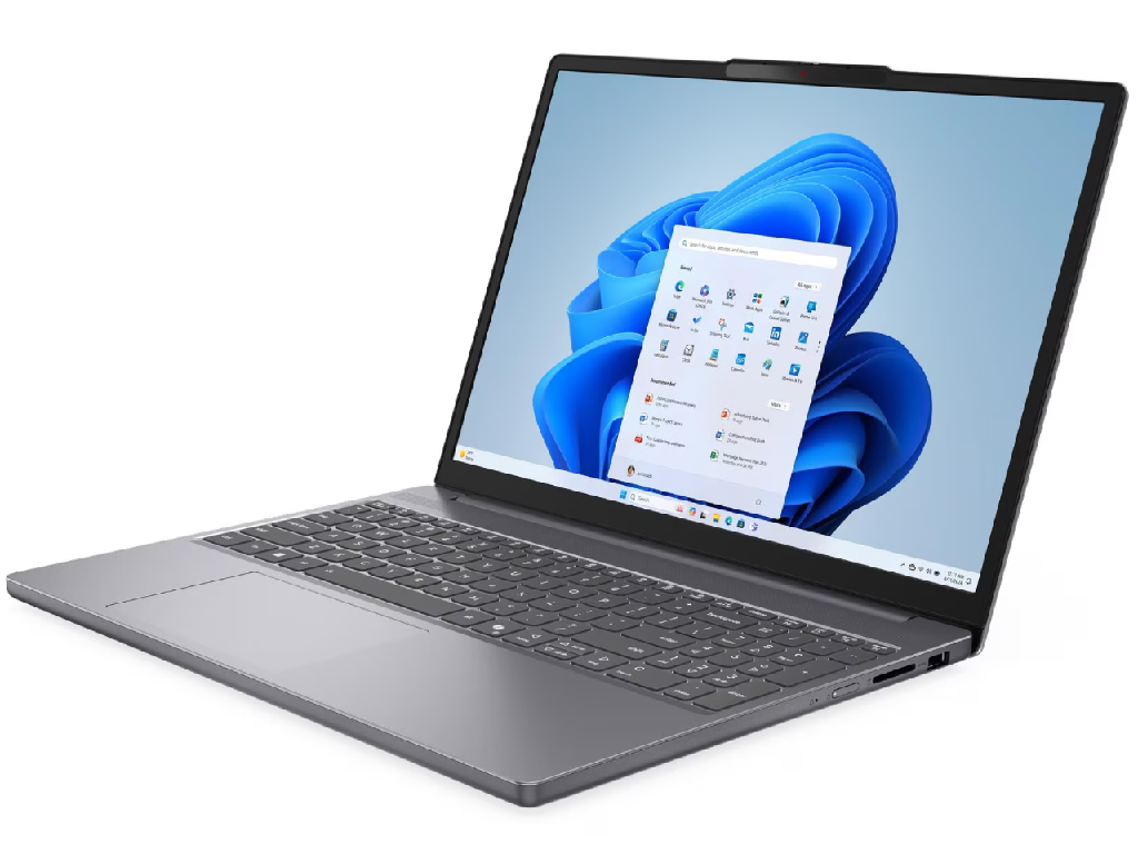 NB Lenovo 15.3" IdeaPad Slim 3 15IRH10 Grey (Core i7-13620H 16Gb 1Tb) 15.3" IPS FHD+ (1920x1200) Non-glare, Intel Core i7-13620H (10x Core, 6x 4.9GHz, 4x 3.6GHz, 24Mb), 16Gb (8Gb Onboard + 8Gb) DDR5-4800, 1Tb PCIE, Intel UHD Graphics, HDMI, 802.11ax, 1x USB-C, 2x USB-A, Card Reader, HD Webcam, No OS, 60Wh Battery, 1.63kg, Luna Grey - миниатюра 8