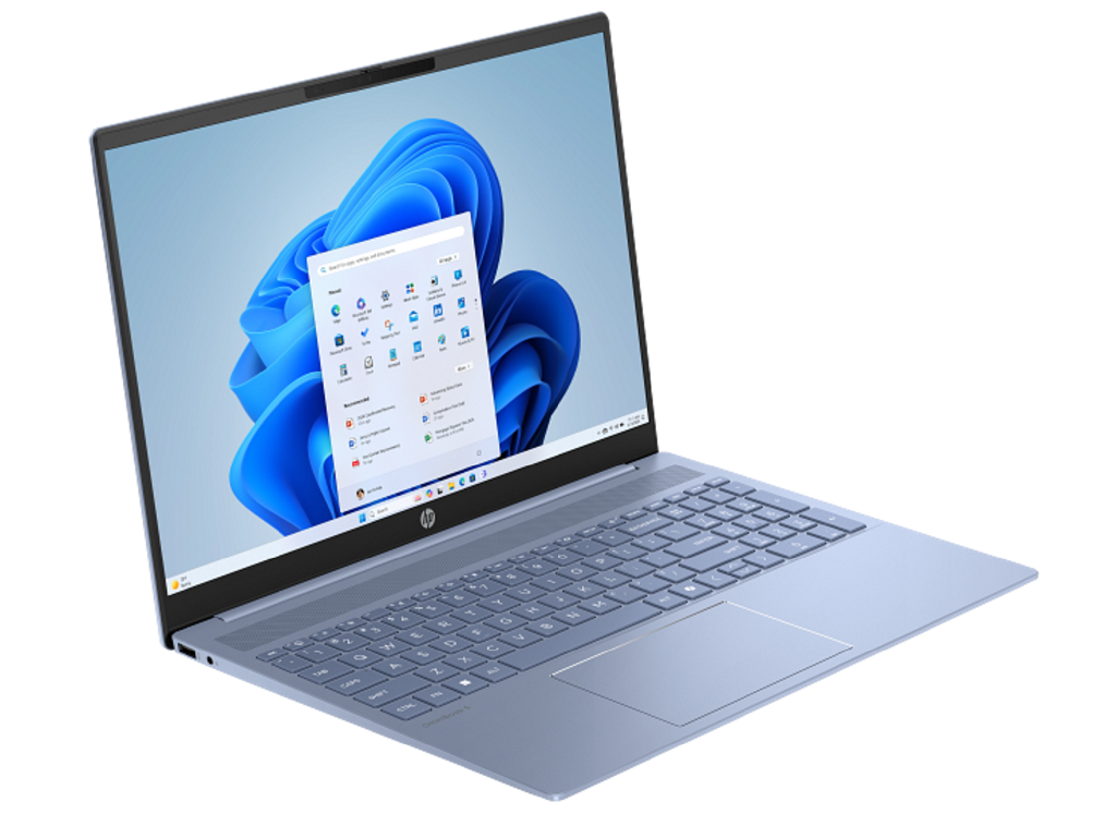 NB HP 16.0" OmniBook 5 AI 16-af1018ci Blue (Core Ultra 5 225U 16Gb 512Gb) 16.0" IPS FHD (1920x1200) Non-glare, Intel Core Ultra 5 225U (12x Core, 2x 4.8GHz, 8x 3.8GHz, 2x 2.4GHz, 12Mb), 16Gb (Onboard) LPDDR5X-7467, 512Gb PCIE, Intel Graphics, HDMI, 802.11ax, 2x USB-C DP, 2x USB-A, IR FHD Webcam, FreeDOS, 59Wh Battery, Illuminated Keyboard, 1.77kg, Sky Blue - миниатюра 4