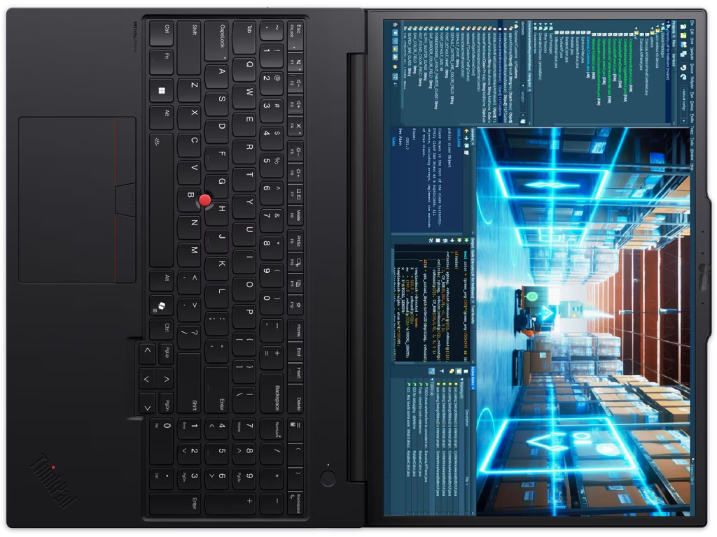 Lenovo ThinkPad P16v Gen3 Black- 16” WUXGA IPS AG 400ni 400NITS Intel Ultra 7 255H 32GB 2X16GB DDR55600 1TB SSD M2 2280 Pcie Nvme 2 Slots Nvidia Rtx Pro 1000 WIFI7BT54 Tpm Fpr 5MP Ir Cam 2X - миниатюра 2