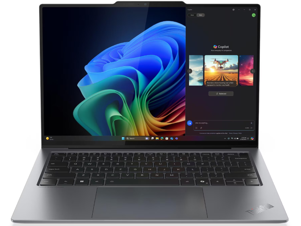 NB Lenovo 14.0" ThinkPad X9-14 Gen 1 Grey (Core Ultra 7 258V 32Gb 1Tb Win 11) 14.0" OLED FHD+ (1920x1200) Non-glare, Intel Core Ultra 7 258V (8x Core, 4x 4.8GHz, 4x 3.7GHz, 12Mb), 32Gb (Onboard) LPDDR5X-8533, 1Tb, Intel Arc Graphics, HDMI, 802.11be, 2x TB4, IR FHD Webcam, Fingerprint, Windows 11 Pro, 55Wh Battery, Illuminated Keyboard, 1.21kg, Grey
