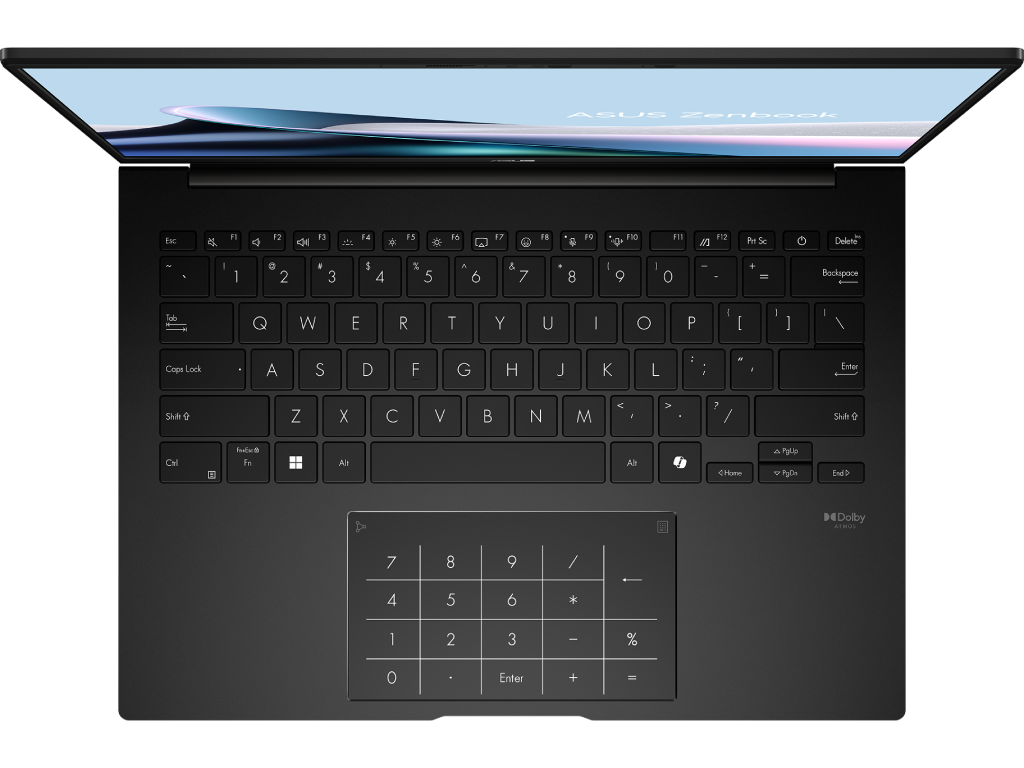 14" ASUS ZenBook 14 OLED UM3406GA Black, AMD Ryzen AI 7 445 3.4-4.6Ghz/16GB LPDDR5X/SSD 1TB PCIE G4/AMD Radeon Graphics 840M/WiFi 6E 802.11ax/BT5.3/HDMI/FHD camera IR/Illum. Keyb./14" OLED 400nits WUXGA 16 10 (1920x1200)/No OS UM3406GA-QD134 - миниатюра 6