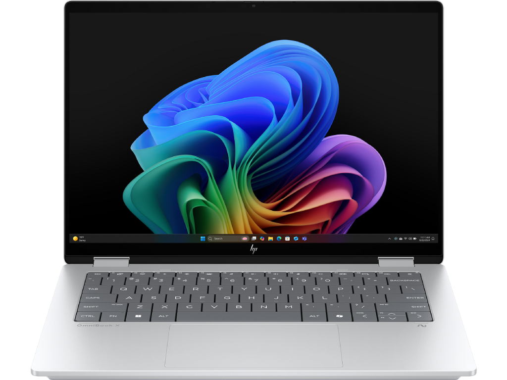 HP OmniBook X FlipNGAI 14-fm0015ci | Touch | Ultra 7-258V (8C) 47 NPU TOPs | 32GB LPDDR5X 8533 on-board | 1TB PCIe Gen4 Value | Intel Arc 140V GPU | Touch/14.0 2K (1920x1200) IPS 400 nits | OST W11H6 NG PRE | Glacier Silver AI logo - 5MP IR PVCY ST