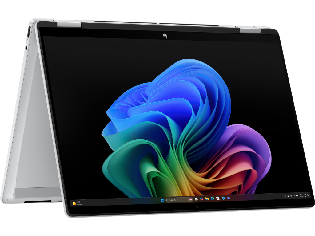 HP OmniBook X FlipNGAI 14-fm0015ci | Touch | Ultra 7-258V (8C) 47 NPU TOPs | 32GB LPDDR5X 8533 on-board | 1TB PCIe Gen4 Value | Intel Arc 140V GPU | Touch/14.0 2K (1920x1200) IPS 400 nits | OST W11H6 NG PRE | Glacier Silver AI logo - 5MP IR PVCY ST - миниатюра 3