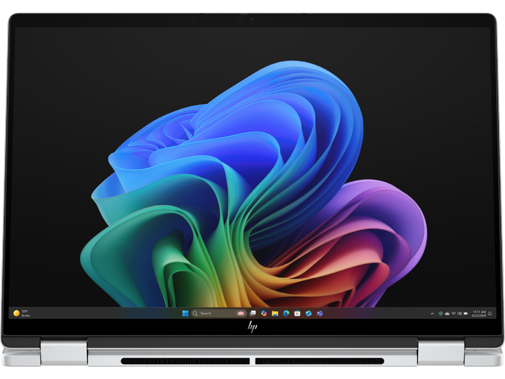 HP OmniBook X FlipNGAI 14-fm0015ci | Touch | Ultra 7-258V (8C) 47 NPU TOPs | 32GB LPDDR5X 8533 on-board | 1TB PCIe Gen4 Value | Intel Arc 140V GPU | Touch/14.0 2K (1920x1200) IPS 400 nits | OST W11H6 NG PRE | Glacier Silver AI logo - 5MP IR PVCY ST - миниатюра 2