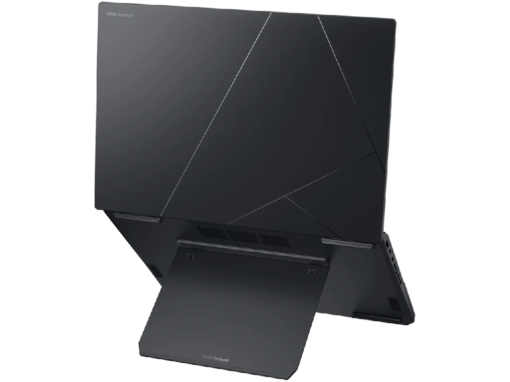 NB ASUS 14.0" Zenbook DUO OLED UX8406CA Gray (Core Ultra 9 285H 32Gb 1Tb Win 11) 14.0" OLED FHD+ (1920x1200) Touch Glare, Intel Core Ultra 9 285H (16x Core, 6x 5.4GHz, 8x 4.5GHz, 2x 2.5GHz, 24Mb), 32Gb (Onboard) LPDDR5X, 1Tb PCIE, Intel Arc Graphics, HDMI, 802.11be, 2x TB4, 1x USB-A, IR FHD Webcam, Windows 11 Home, 75Wh Battery, Soft Keyboard 0.3kg, 1.35kg, Inkwell Gray, Sleeve, ASUS Pen - миниатюра 3